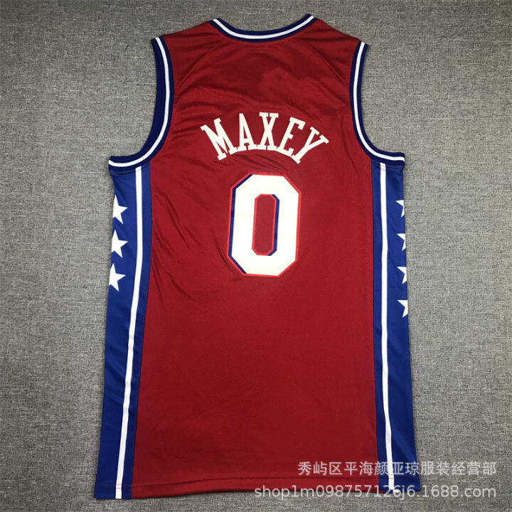 เสื้อบาสเกตบอลปักลายสำหรับบาสเก็ตบอล-nba-22-23เสื้อบาสเก็ตบอลชุด76ers-บาสเก็ตบอลชุดบอล76ers