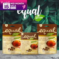 Equal อิควล น้ำตาลสตีเวีย มี 3 ขนาด 15 40 100 ซอง ผลิตภัณฑ์ในความหวานแทนน้ำตาล น้ำตาลหญ้าหวาน สตีเวีย Stevia