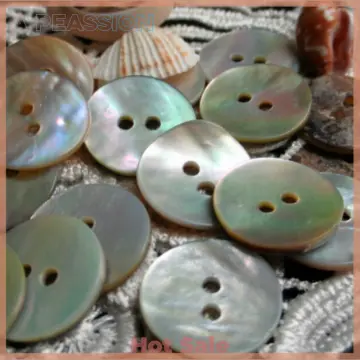 50Pcs/Lot Natural Mother Of Pearl Shell Buttons For Scrapbook DIY