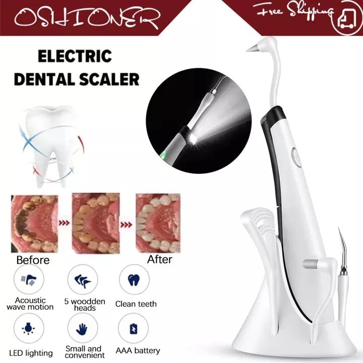 OSHIONER 5 In 1 Electric Ultrasonic Sonic Cute Dental Scaler Tooth
