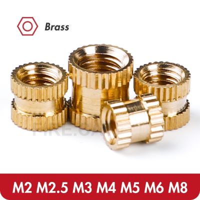 M2 M2.5 M3 M4 M5 M6 M8 Brass Insert Nut Thread Knurled Embedment Nuts 10/100 Pcs Hot Melt Knurl Thread Inserts Plus Well Nut Nails Screws Fasteners