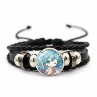 Anime Hatsune Miku Creative Braided Bracelet for Women Men Best Friends Handmade Bangles Braided Adjustable Size Creative Gifts