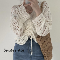 Spades Ace เสื้อครอป เสื้อยืด ชุดเซ็ทผู้หญิง ทันสมัย สไตล์ นุ่มนวล น่ารัก A29J2FP 41Z231011