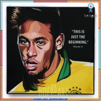 Neymar Jr. #1 เนย์มาร์ ทีมชาติ บราซิล Paris Saint-Germain รูปภาพ​ติด​ผนัง​ pop art ฟุตบอล​ กรอบรูป​​ รูปภาพ แต่งบ้าน flashsale ลดกระหน่ำ