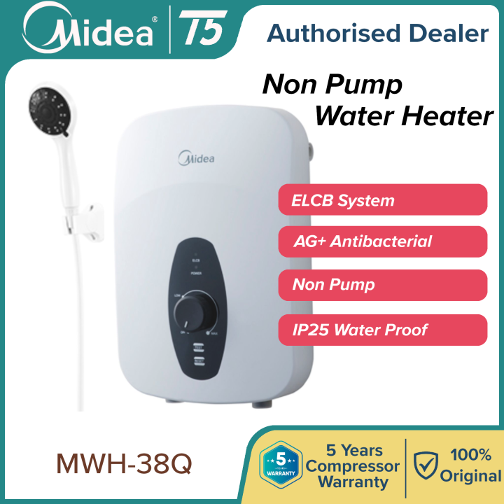 Midea Water Heater (Non Pump) MWH38Q Lazada