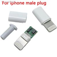 ◆♛ 5sets USB For iphone male plug with chip board connector welding 2.6/3.0mm Data OTG line interface DIY data cable adapter parts