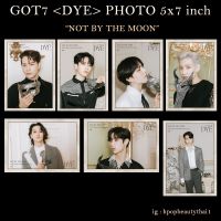 got7 รูป 5x7 นิ้ว dye not by the moon kpop (สีครีม)