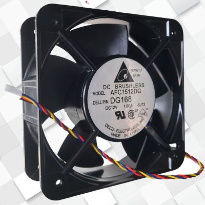 2Pcs Server Cooling Fan 150mm AFC1512DG 15cm 15050 12v 1.80a for 490/690 P/N:PG168 NC466 DC Inverter, Aluminum Frame