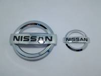 LOGO  NISSAN ถูกและดี LOGO NISSAN ALMERA โลโก้หน้ากระจัง นิสสัน ALMERA ปี2014-2018 ขนาด14x12ซม+โลโก้ฝากระโปรงท้าย ขนาด8x7ซม.นิสสัน ALMERA ปี2011-2018แพ็คคู่ราคาพิเศษ