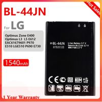 BL-44JN BL 44JN โทรศัพท์มือถือแบตเตอรี่ Li-Ion สำหรับ LG P970 E730 P690 P693 E510 C660 P698 C660 Ms840 L5 E610 e730 E400 Batteria