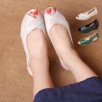 HOT★Plus ขนาด35-43ผู้หญิงหรูหรารองเท้าแตะ Peep Toe Wedge Loafers ผู้หญิงรองเท้าฤดูร้อนนุ่มสบาย Mom กลางแจ้งเดินรองเท้า