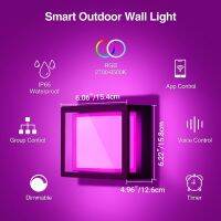 Smart Life Wall Lamp IP65 Waterproof Indoor Wall Light RGB Night Light LED Light Alexa Google Home Decora Wall Lamp APP Dimming