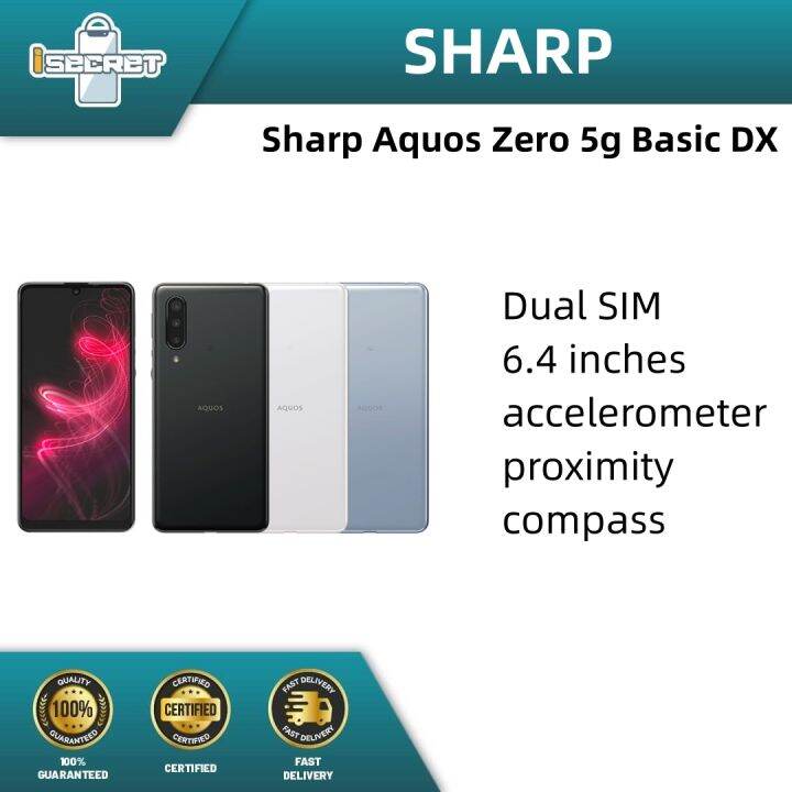 Sharp Aquos Zero 5g Basic DX ( 8GB RAM + 128GB ROM) 6.4 Inch Used ...