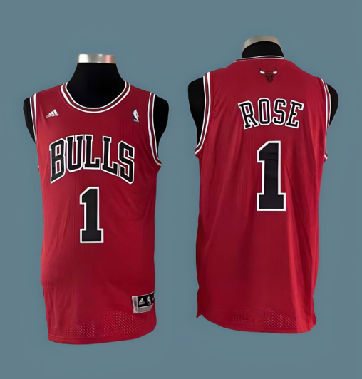 Chicago Bulls Derrick Rose Basketball Jersey Mens NBA Size L USA basketball