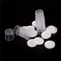 【CW】☇☎✤  10Pcs/set 20ml Plastic Graduated Laboratory Lab Test Measuring Cups with Cap