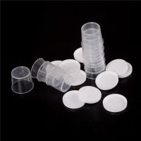 【CW】♀⊕  10Pcs/set 20ml Plastic Graduated Laboratory Lab Test Measuring Cups with Cap