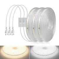 120 LEDsm High Bright LED Strip Light 2835 SMD 110V US Plug 220V EU Plug Indoor Outdoor Lighting Room Decoration Lamp