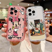 เคส C30S รูป C33สำหรับ Realme C35รองรับการกระแทก C20 C25 C12 5i 2021 Realme5 6i 5S เคสรูปแมวมินนี่เม้าส์กันตกฝาครอบกันกระแทก