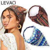 【CC】 Ethnic Tassel Headband Headwrap Bandana Hair Scarf Headkerchief Hairband Elastic Bands  Accessories