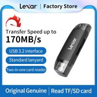 Lexar 2-In-1เครื่องอ่านการ์ด USB3.2ประเภท-C คู่อินเตอร์ Tf/sd การ์ดความจำเครื่องอ่านการ์ดการใช้งานคู่สำหรับโทรศัพท์มือถือและคอมพิวเตอร์