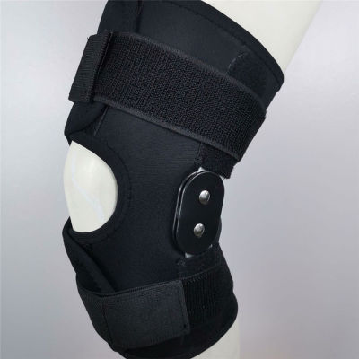1Pc Aluminium Adjustable Hinged Knee Orthosis Brace Support Ligament Sport Injury Orthopedic Splint Knee Pads Outdoor