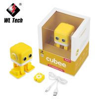 WLtoys F9 Cubee APP Control Inligent Dancing Gesture RC Robot RTR - YellowBlue Robot Gift For Kids Entertainment Music Toy