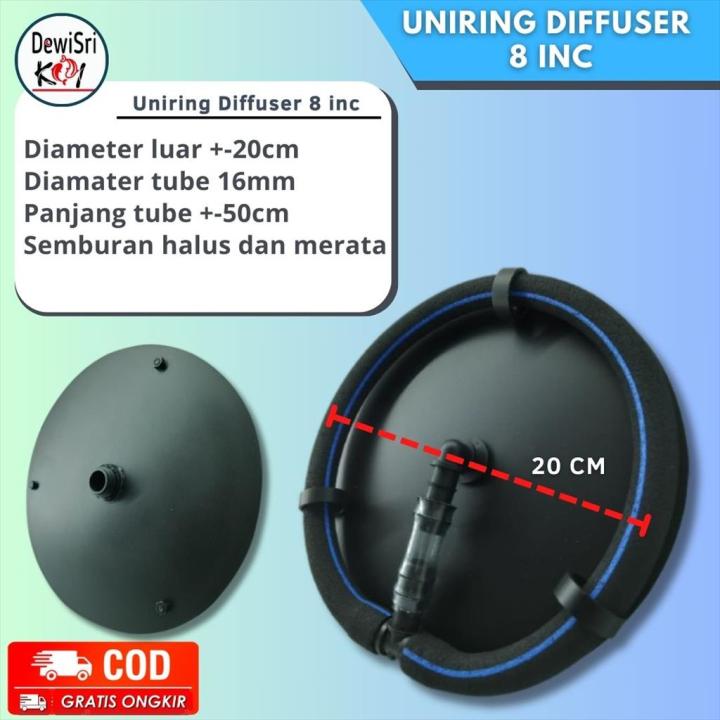 Selang Aerator Uniring Diffuser 8 Inc Aerator Kolam Koi Connector