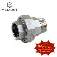 Metalist 3/8 "Dn10 Bsp หญิง Dn10ด้ายตัวผู้ Ss304ยูเนี่ยนตัวเชื่อมต่อปลายบากท่ออะแดปเตอร์ Coupler สำหรับน้ำแก๊ส