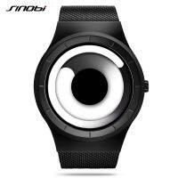 Sinobi Vortex Watches Men Sport Casual High Quality Stainless Steel Retro Milanese Creative Black Wristwatch Relogio Masculino