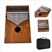 【YF】 17-key Mahogany kalimba Mbira thumb piano   bag instrument Kalimba Sanza models