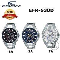 CASIO Edifice ของแท้ 100% รุ่น EFV-530D ของแท้ 100% นาฬิกาผู้ชาย พร้อมกล่องและประกัน 1ปี EFV-530D-1A, EFV530D, EFV530