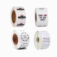 5000pcs/lot wholesale THANK YOU Roll seal Gifts with stickers label scrapbooking for   Adhesive gloss Circle Stationery Stickers Labels