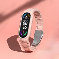 Pasek na Mi Band 7 6 5 4 3 bransoletka z żywicy Smartband na nadgarstek Xiaomi przezroczysty