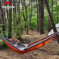 Hot Selling Naturehike 	NH17D012-C Ultralight Single Double Person Camping Hammock With Tree Strap Outdoor For Garden Beach Yard Travelling