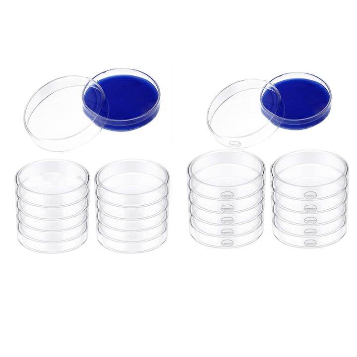 Glass Petri Dish Set Borosilicate Lab Plates Transparent Tissue Culture