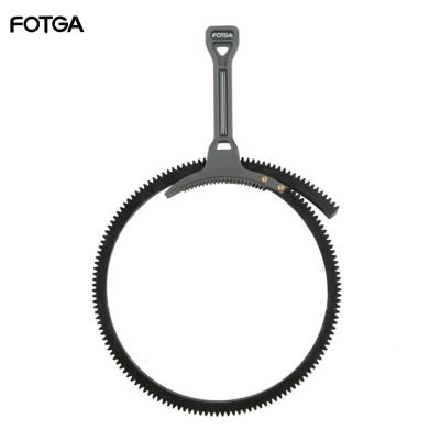 FOTGA DSLR Zoom Follow Focus Grey Handle Lever Flexible Gear Belt Ring 46mm to 110mm