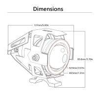 ไฟหน้ารถมอเตอร์ไซค์ U5 1ไฟ Pc แบบ Led อุปกรณ์มอเตอร์ไซค์ไฟส่องสว่างสุดๆสำหรับ R1200RT S1000R Bmw