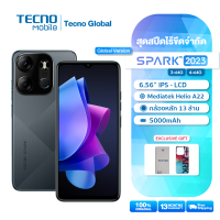 Tecno SPARK Go 2023   โทรศัพท์ หน้าจอ6.6" HD+ แบตเตอรี่อึดถึง 5000mAh (3+64GB/4+64GB)