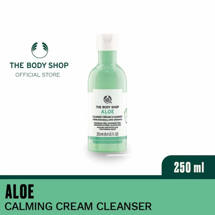 The Body Shop Aloe Calming Cream Cleanser (250ml) Lazada PH