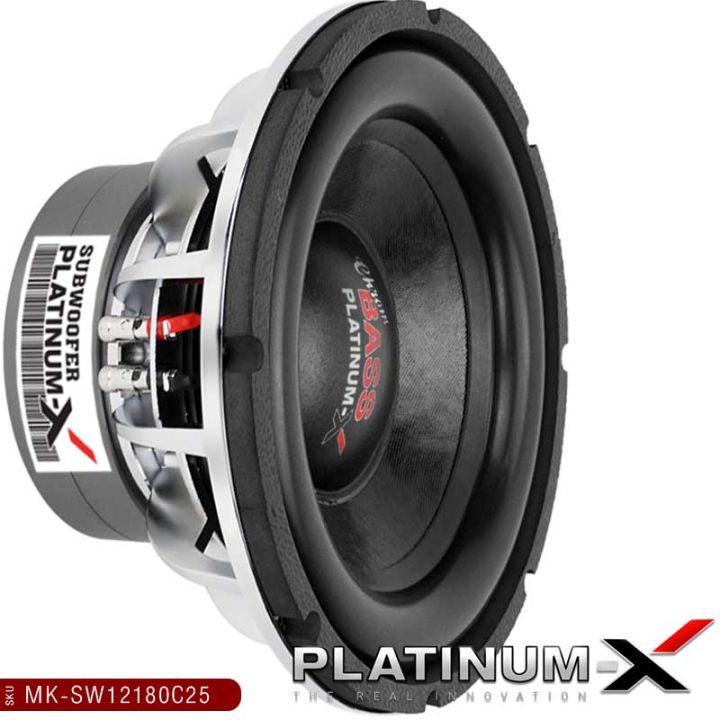 platinum-x-ดอกซับ-12นิ้ว-แม่เหล็ก180หนา50mm-วอยซ์คู่-ซับวูฟเฟอร์-โครงเหล็กหล่อ-โครเมี่ยม-สวยงามโดดเด่นดุดันมันส์ถึงใจ-ซับ-ซับเบส-subwoofer-ขายดี-12180