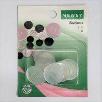 Newey Buttons Size 20mm Transparent/pearl / กระดุมขนาด 20 มิลลิเมตร สีใส/มุก แบรนด์ Newey (แบรนด์ในเครือ Prym Germany) (N99103)