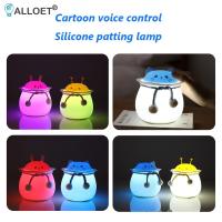 Cartoon Silicone LED Desk Lamp Cute Animal USB Recharge Reading Touch Night Light Bedroom Bedside Home Decoration