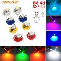 กูด-FEELDO 2ชิ้น12V B8.4d/BX8.4d 1SMD มาตรวัด5050โคมไฟภายในแดชบอร์ด7สี FD-4236