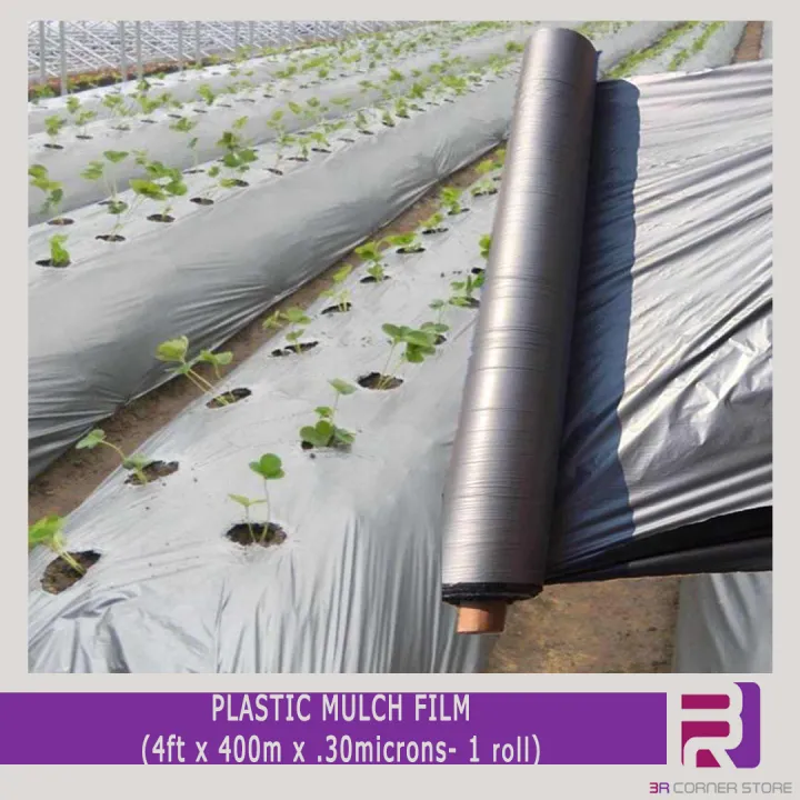 High Quality Plastic Mulch Film (4ft x 400m x .30microns - 1 Roll) by ...