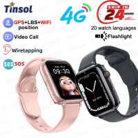 Kids 4G Smart Watch SOS GPS Location Tracker Sim Card Video Call WiFi Chat Camera Flashlight Waterproof Smartwatch For Children