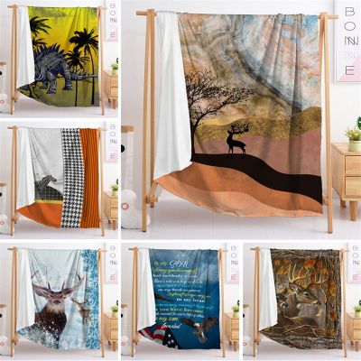 （in stock）Deer Throwing Blanket, Cute Super Soft Wool Blanket for Adults and Adolescents, Warm and Comfortable Sofa Bed Throwing Blanket in Winter（Can send pictures for customization）