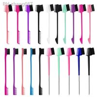 Beauty Double Side Edge Control Hair Comb Hair Brush Eyebrow Brush Hair Styling Salon Hair Accessories Random Color