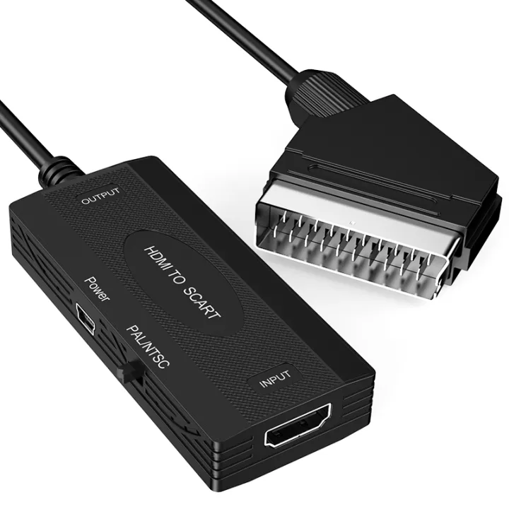 HDMI To SCART Cable HDMI To SCART Converter Video Adapter HDMI To SCART