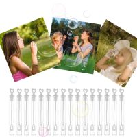 Kids Toy 10-60pcs Love Heart Wand Tube Empty Bubble Soap Bottle Wedding Gifts for Guests Baby Shower Birthday Party Decoration