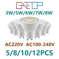 5-12PCS LED spot light GU10 AC220V AC100-240V No flicker Warm white light 3W 5W 6W 7W 8W You can replace the 50W halogen lamp